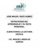 ESTRATEGIAS DEL APRENDIZAJE Y EL ÉXITO PERSONAL.