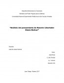 Analisis del pensamiento de bolivar.