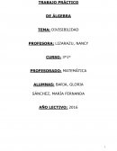 TRABAJO PRÁCTICO DE ÁLGEBRA TEMA: DIVISIBILIDAD