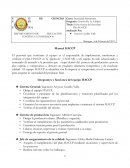 Icha técnica del chocolate. Plan HACCP.
