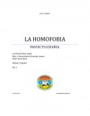 LA HOMOFOBIA PROYECTO ESPAÑOL