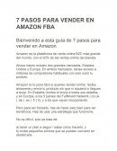 7 pasos para vender en Amazon FBA