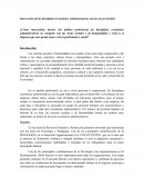 Interacción de las disciplinas Económico Administrativas con las áreas Sociales