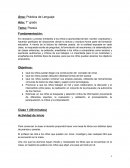 Planificacion de lengua 7° grado