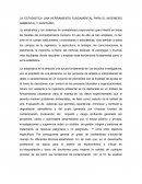 LA ESTADISTICA UNA HERRAMIENTA FUNDAMENTAL PARA EL INGENIERO AMBIENTAL Y SANITARIO