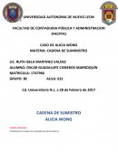 Caso de Alicia Wong - Cadena de Suministro.