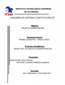 ENSAYO SOBRE ADMINISTRACION DE LA ESCUELA INSTITUTO TECNOLOGICO DE ALVARADO VER..