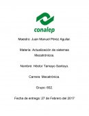 Actualización de sistemas Mecatrónicos.