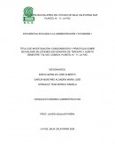 Conocimientos y prácticas sobre sexualidad en estudiantes.