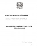 Desarrollo de la COMISIÓN D.I. de la ONU
