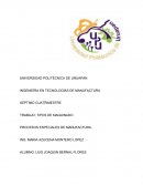 Tipos de maquinado Manufactura.