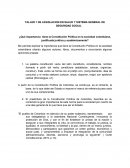 TALLER 1 DE LEGISLACION EN SALUD Y SISTEMA GENERAL DE SEGURIDAD SOCIAL