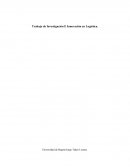 Investigación E Innovación en Logística