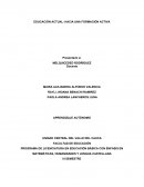 EDUCACIÓN ACTUAL: HACIA UNA FORMACIÓN ACTIVA