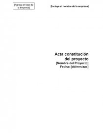 Ejemplo de como crear y llenar un Acta Constitucion de algun proyecto.. Página 1