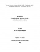 Evaluacion del proceso de compras en la fundacion amor y ternura