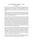 ENSAYO DE NECESIDAD DE DARLE SENTIDO A LA VIDA.