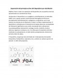 Separación del principio activo del Ibuprofeno por destilación