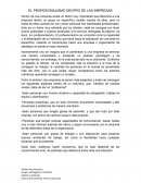 El Profesionalismo dentro de las empresas