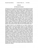 Artículo El Potencial Humano