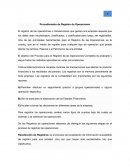 REGISTRO DE OPERACIONES Procedimiento de Registro de Operaciones
