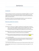 Sentencia. Naturaleza jurídica de la sentencia