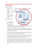 Acciones de educación sanitaria en su comunidad sobre cuidados medioambientales. Tres acciones específicas