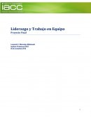 Liderazgo y Trabajo en Equipo, Proyecto Final