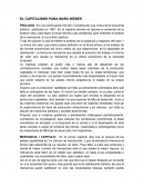 EL CAPITALISMO PARA MARX WEBER