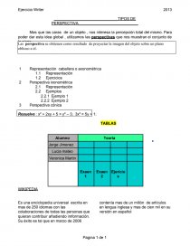 TIPOS DE PERSPECTIVA. Página 1