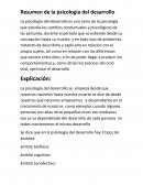 Resumen de la psicologia del desarrollo