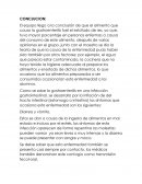 Gastroenteritis.Diarrea y vómito