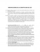 MODIFICACIONES DE LA CONSTITUCION DE 1917