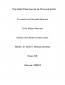 Formación de la Sociedad Mexicana Tema: Milagro Mexicano