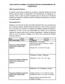 Planificaron de un entrenamiento de fuerza.