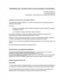 ORGANOS DEL ESTADO PARA LAS RELACIONES EXTERIORES (ES). Página 1