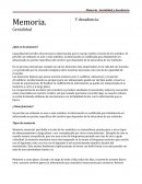 Memoria. Genialidad Y decadencia.