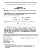 OBJETIVO: Qué el alumno obtenga y compruebe algunas propiedades y usos del acetileno.