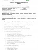 EXAMEN DE RECUPERACIÓN PRIMER BIMESTRE. 2016 -2017