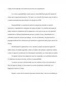 Código de ética aplicado en la Gestión de proyectos de la organización.