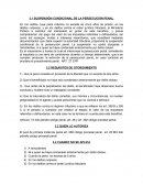 SUSPENSIÓN CONDICIONAL DE LA PERSECUCIÓN PENAL