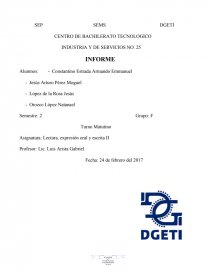 Este informe tiene como proposito dar a conocer los hechos comprobados cientificamente a cerca del aumento de temperatura y cuales son sus consecuencias en los oceanos, lagos, rios, etc y dar a entender soluciones a las diferentes problematicas relacionad. Página 1