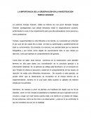 LA IMPORTANCIA DE LA OBSERVACIÓN EN LA INVESTIGACIÓN