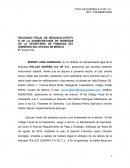 Agravios Acta de requerimiento de pago