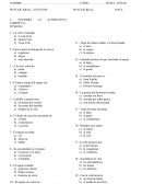 CONTROL DE LECTURA EL SACRIFICIO DE LA VELA.