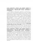 Memorial de demanda de prestaciones.