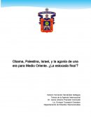 Conflicto Árabe-Israelí.