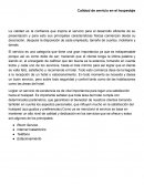Calidad de servicio en el hospedaje