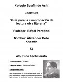 Guía para la comprobación de lectura obra literaria