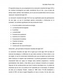 El siguiente ensayo es una comparación de la revolución industrial del siglo XVIII